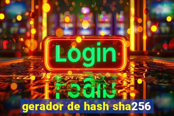 gerador de hash sha256